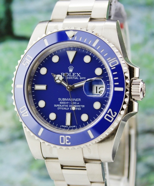(image for) UNWORN ROLEX 18K SOLID WHITE GOLD SUBMARINER DATE - 116619LB
